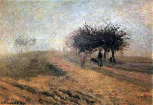  Camille Pissarro Misty Morning at Creil - Art Print