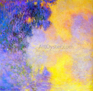  Claude Oscar Monet Misty Morning on the Seine Sunrise - Art Print