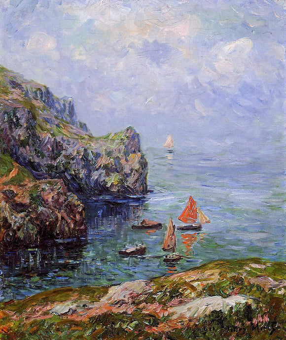  Henri Moret Misty Weather, Brizellec Finistere - Art Print