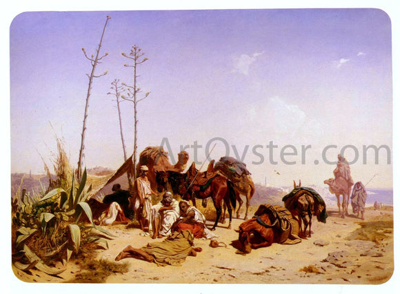  Theodore Horschelt Mittagruhe In Algier - Art Print