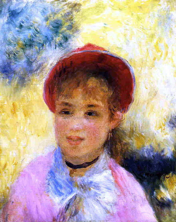  Pierre Auguste Renoir Modele from the Moulin de la Galette - Art Print