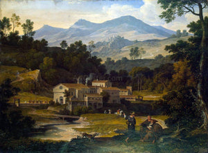  Joseph Anton Koch Monastery of San Francesco di Civitella in the Sabine Mountains - Art Print
