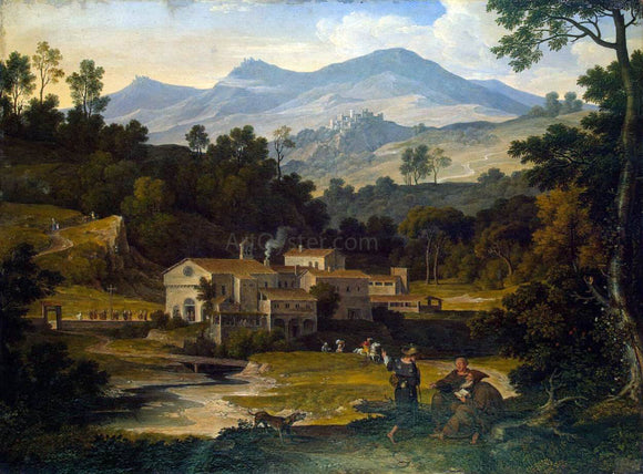  Joseph Anton Koch Monastery of San Francesco di Civitella in the Sabine Mountains - Art Print