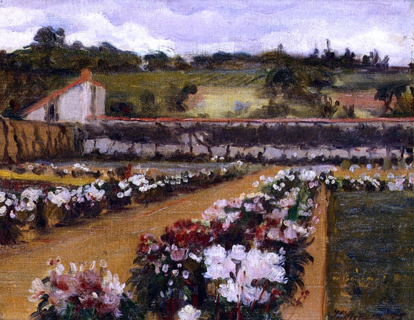  Willard Leroy Metcalf Monet's Formal Garden - Art Print