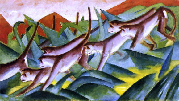  Franz Marc Monkey Frieze - Art Print