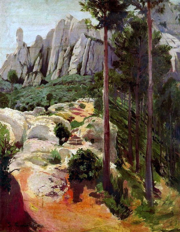  Santiago Rusinol Prats Monserrat - Art Print