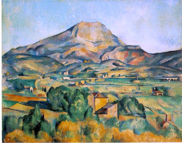  Paul Cezanne A Mont Sainte-Victoire (Barnes) Scene - Art Print