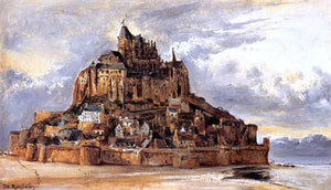  Theodore Rousseau Mont-Saint-Michel - Art Print