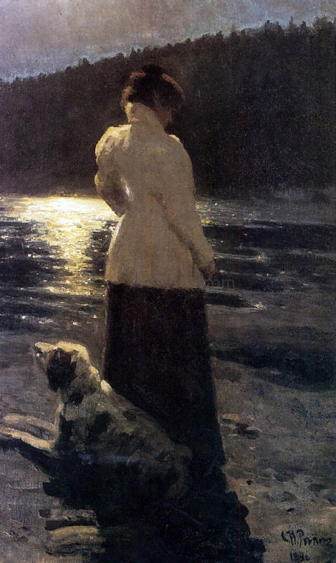  Ilia Efimovich Repin Moonlight - Art Print