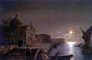  Henry Pether Moonlight In Venice - Art Print