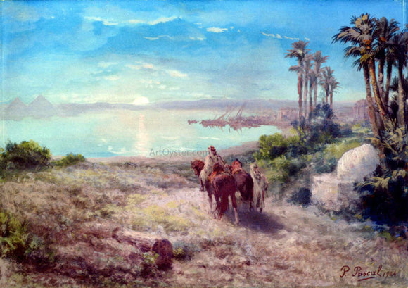  Paul Pascal Moonlight on the Nile - Art Print