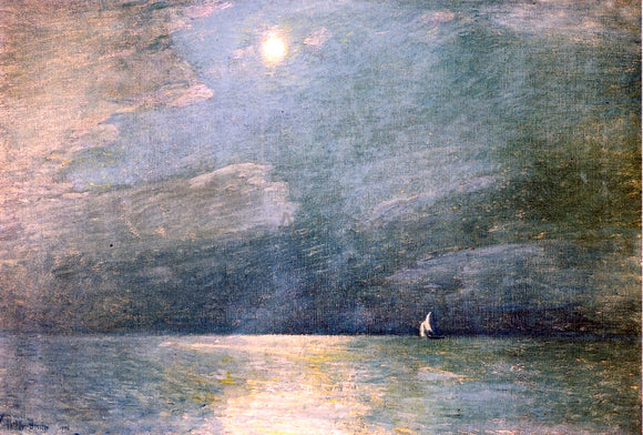  Frederick Childe Hassam Moonlight on the Sound - Art Print