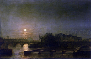  Henry Pether Moonlight over the Seine - Art Print