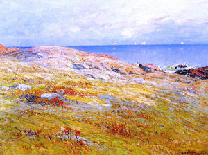  John Joseph Enneking Moonrise at Sunset, Gloucester, Massachusetts - Art Print