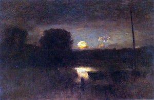  George Inness Moonrise - Art Print