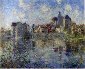  Gustave Loiseau Moret sur Loing et l eglise - Art Print