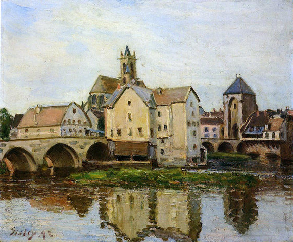  Alfred Sisley Moret-sur-Loing, Morning - Art Print