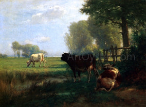  John Carleton Wiggins Morning at Babylon, Long Island - Art Print