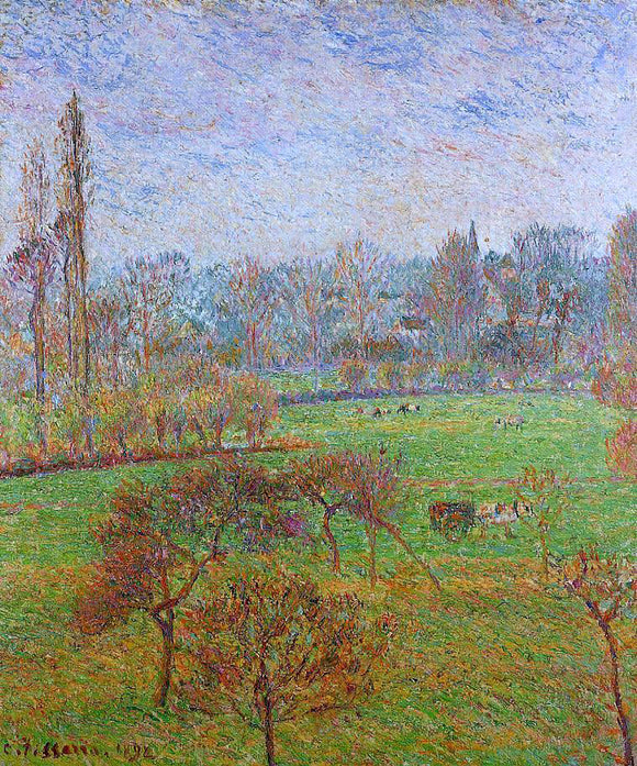  Camille Pissarro Morning, Autumn, Efagny - Art Print