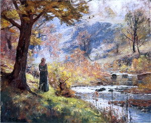  Theodore Clement Steele Morning by the Stream - Art Print