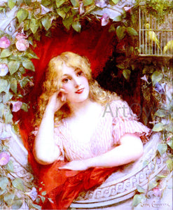  Leon Francois Comerre Morning Glories - Art Print