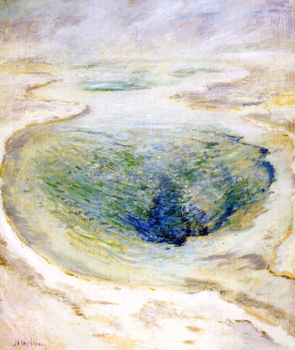  John Twachtman Morning Glory Pool, Yellowstone - Art Print