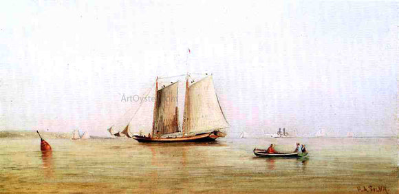  Francis A Silva Morning in New York Bay - Art Print