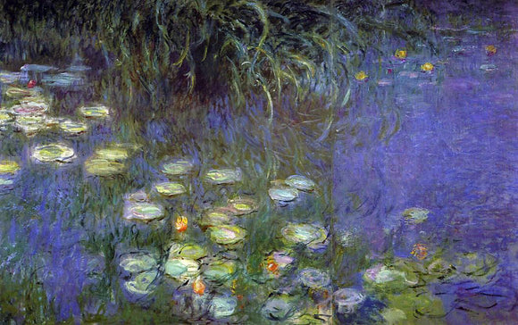  Claude Oscar Monet Morning (left detail) - Art Print
