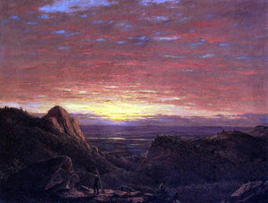  Frederic Edwin Church Morning, Looking East over the Husdon Valley from Catskill Mountains - Art Print