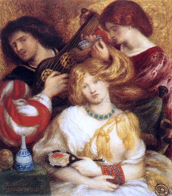  Dante Gabriel Rossetti Morning Music - Art Print