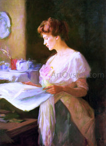  Ellen Day Hale Morning News - Art Print