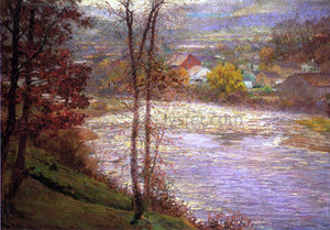  John Ottis Adams Morning on the Whitewater, Brookille, Indiana - Art Print