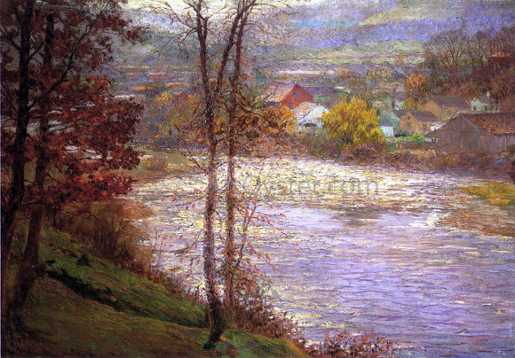  John Ottis Adams Morning on the Whitewater, Brookille, Indiana - Art Print