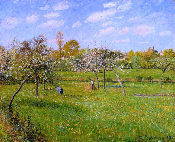  Camille Pissarro Morning, Spring, Grey Weather, Eragny - Art Print