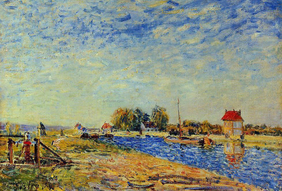  Alfred Sisley Morning Sun, Saint-Mammes - Art Print