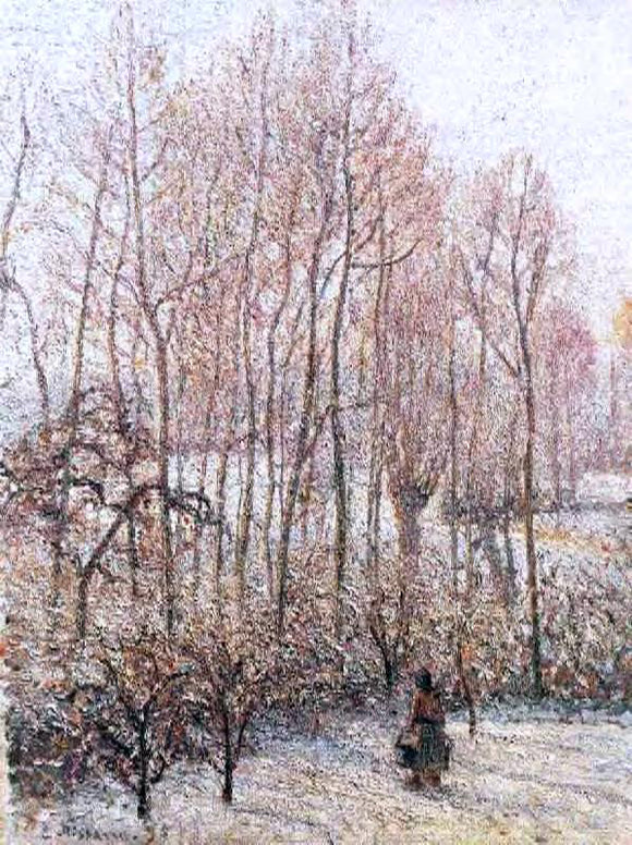  Camille Pissarro Morning, Sunshine Effect, Winter - Art Print