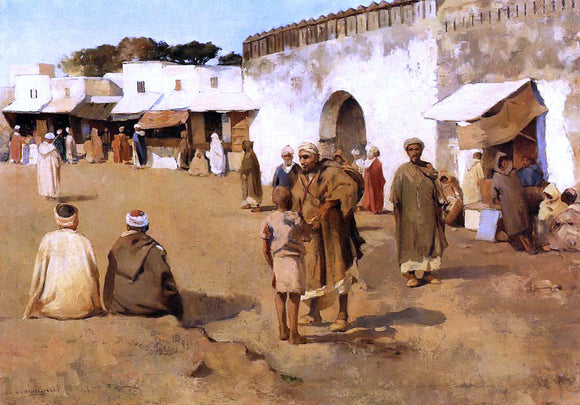  Theo Van Rysselberghe Moroccan Market - Art Print