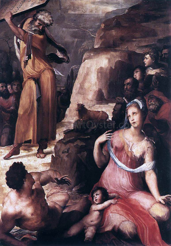  Domenico Beccafumi Moses and the Golden Calf - Art Print