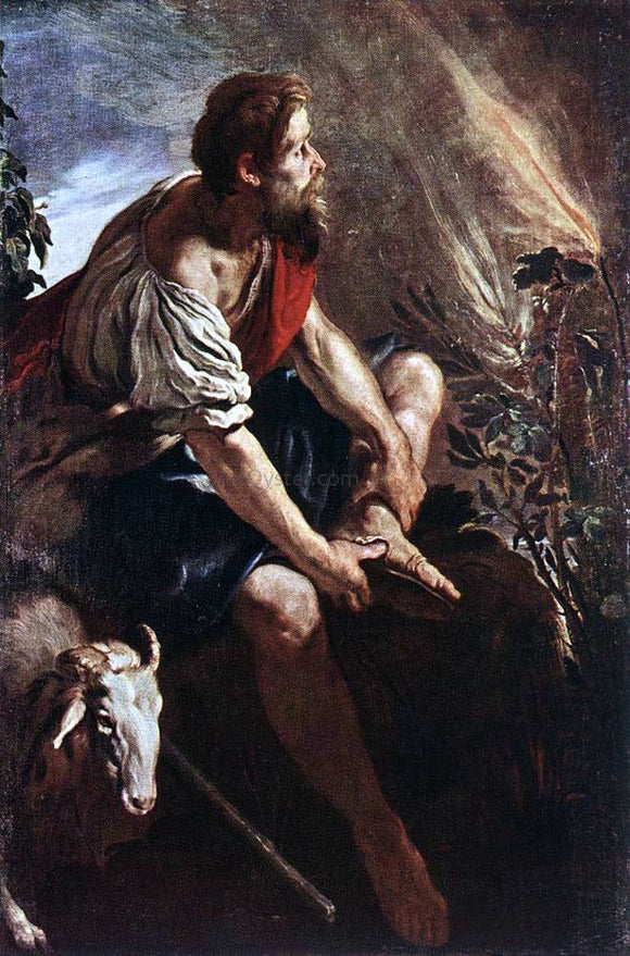  Domenico Feti Moses Before the Burning Bush - Art Print