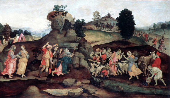  Filippino Lippi Moses Brings Forth Water out of the Rock - Art Print