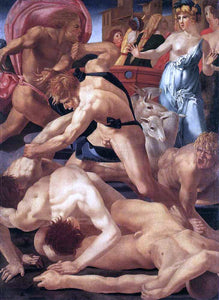  Rosso Fiorentino Moses Defending the Daughters of Jethro - Art Print