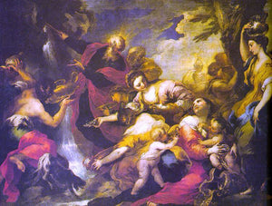  Valerio Castello Moses Striking the Rock - Art Print