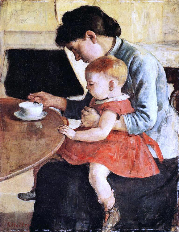  Ferdinand Hodler Mother and Child - Art Print