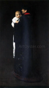 William Merritt Chase Mother and Child (also known as The First Portrait) - Art Print