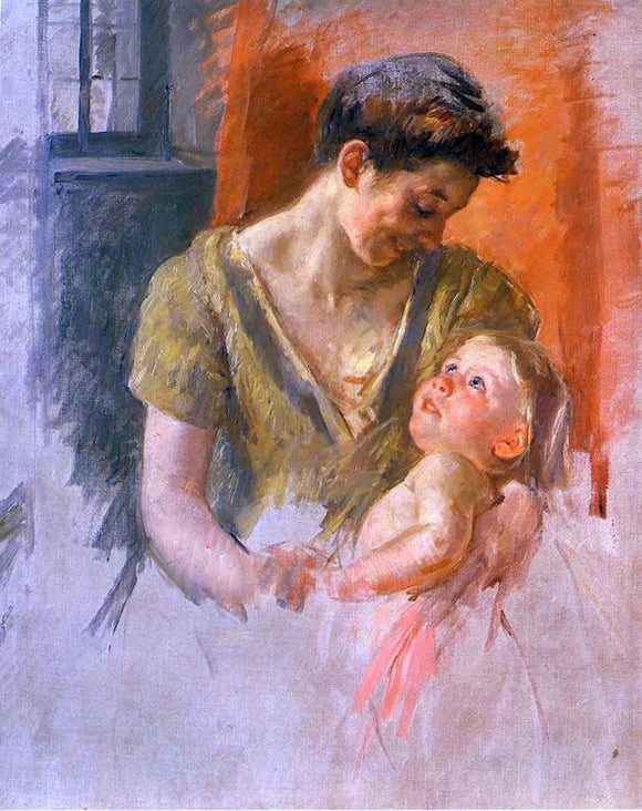  Mary Cassatt Mother and Child Smiling at Each Other - Art Print