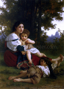  William Adolphe Bouguereau Mother and Children - Art Print