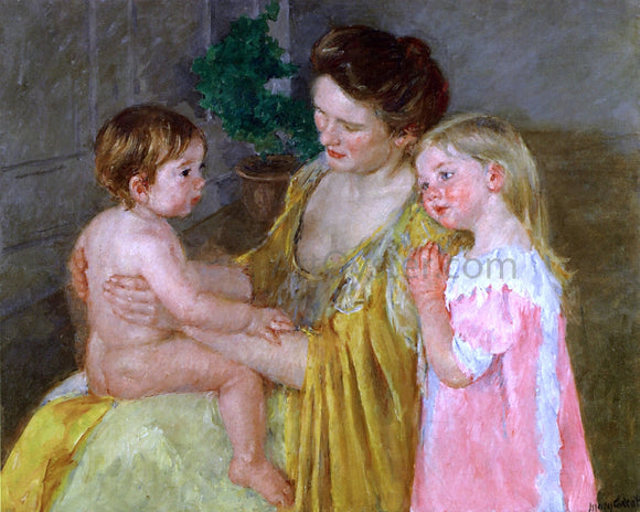  Mary Cassatt Mother and Two Children - Art Print