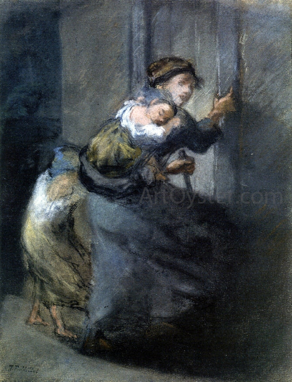  Jean-Francois Millet Mother and Two Infants - Art Print