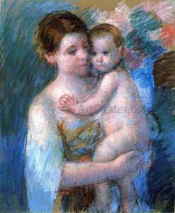  Mary Cassatt Mother Holding Her Baby - Art Print