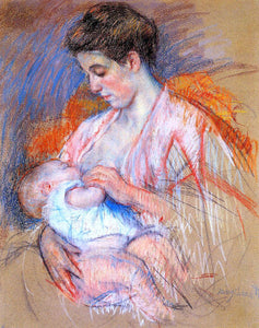  Mary Cassatt Mother Jeanne Nursing Her Baby - Art Print